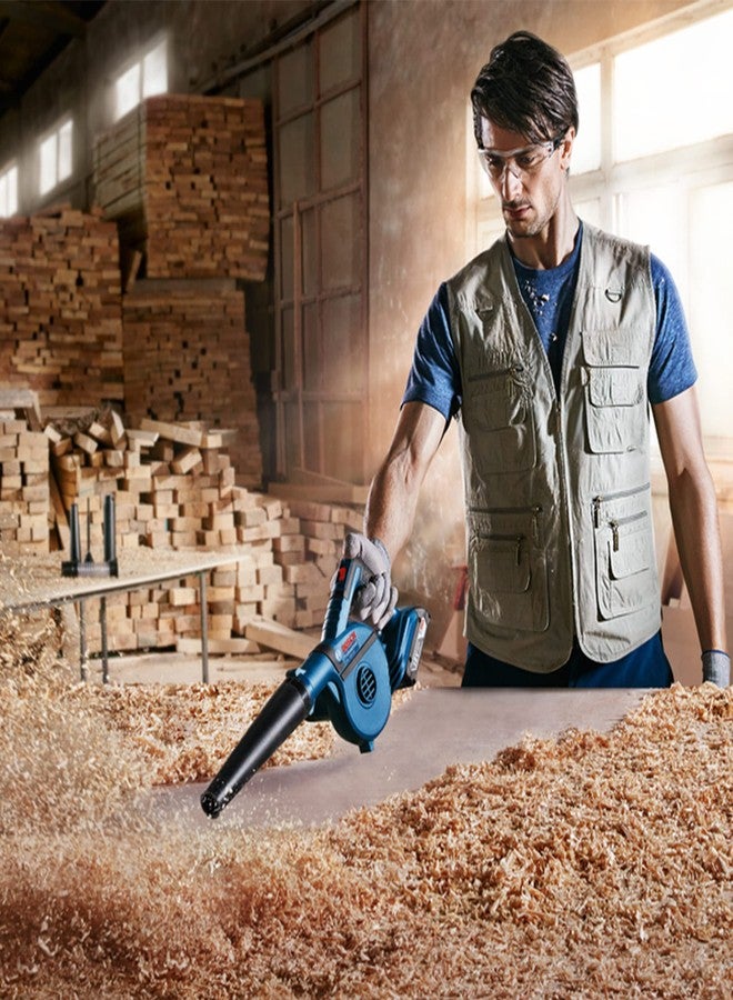 بوش منفاخ هواء لاسلكي احترافي من بوش GBL 18V-120 | تدفق هواء 120 متر مكعب/ساعة | سرعة هواء 270 كم/ساعة | متوافق مع ملحقات فوهات متعددة | وزن 1.1 كجم | ضمان لمدة عام - Image 4